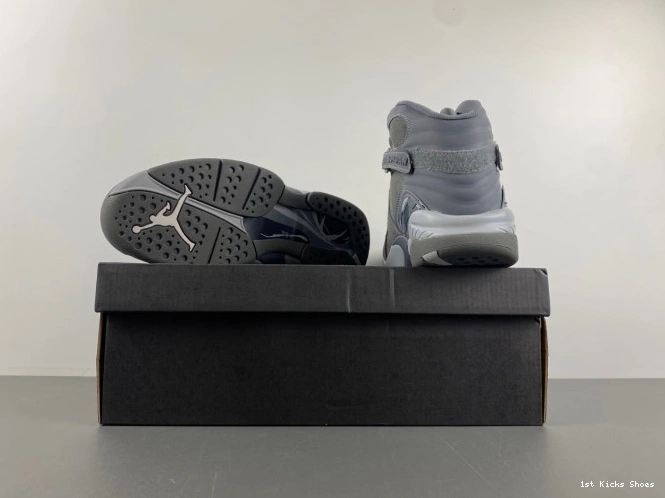 1st Kicks Shoes 8 Cool Grey 305381-014 Jordan Retro 0716